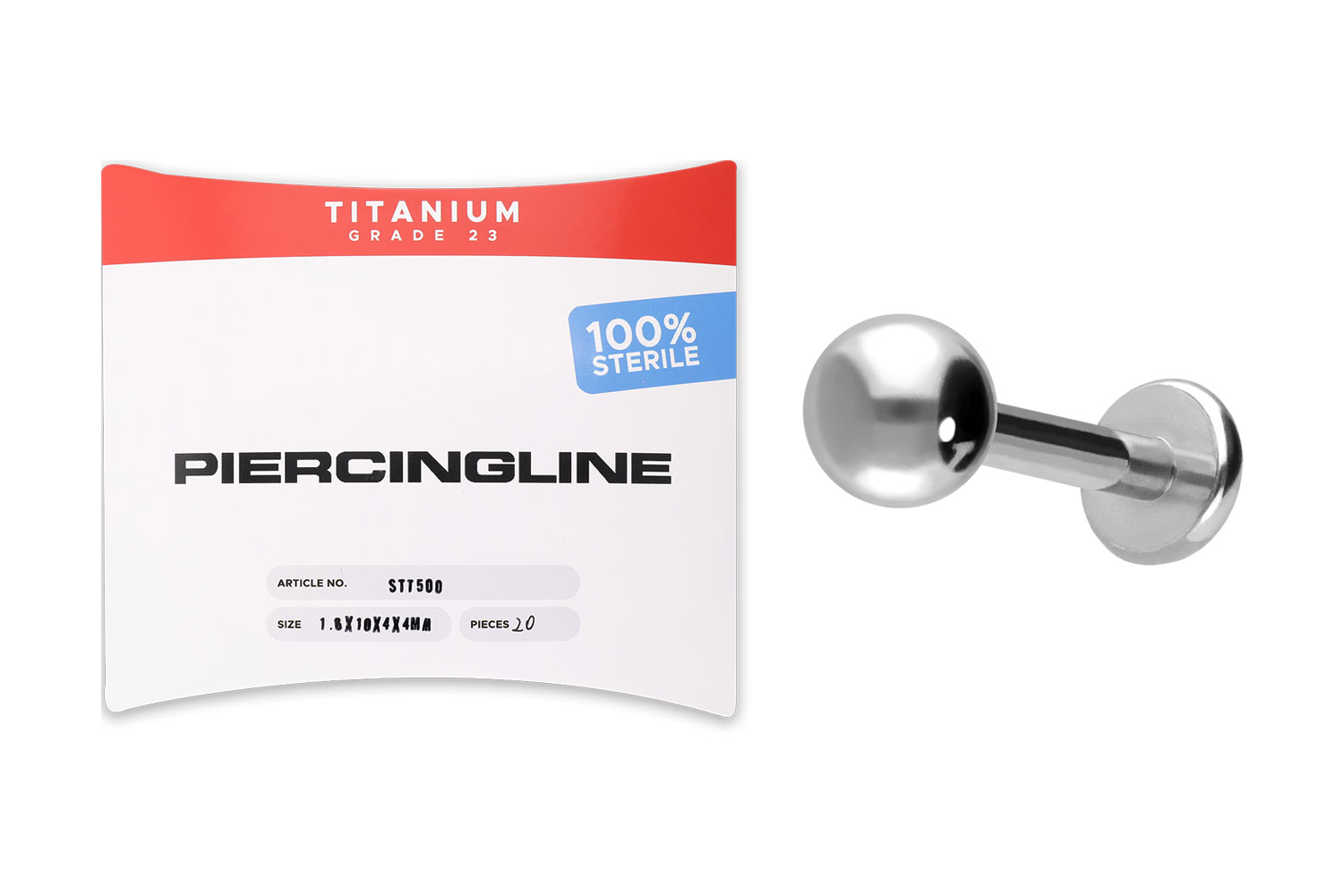 Sterilisiertes Titan Labret Piercing
